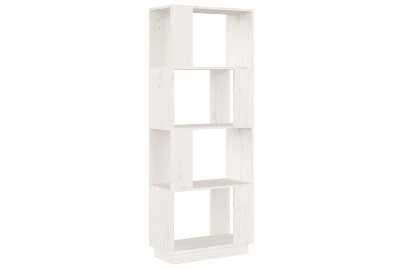 beBasic Kirjahylly/tilanjakaja valkoinen 51x25x132 cm täysi mänty - Valkoinen - Säilytys - Hylly - Kirjahylly