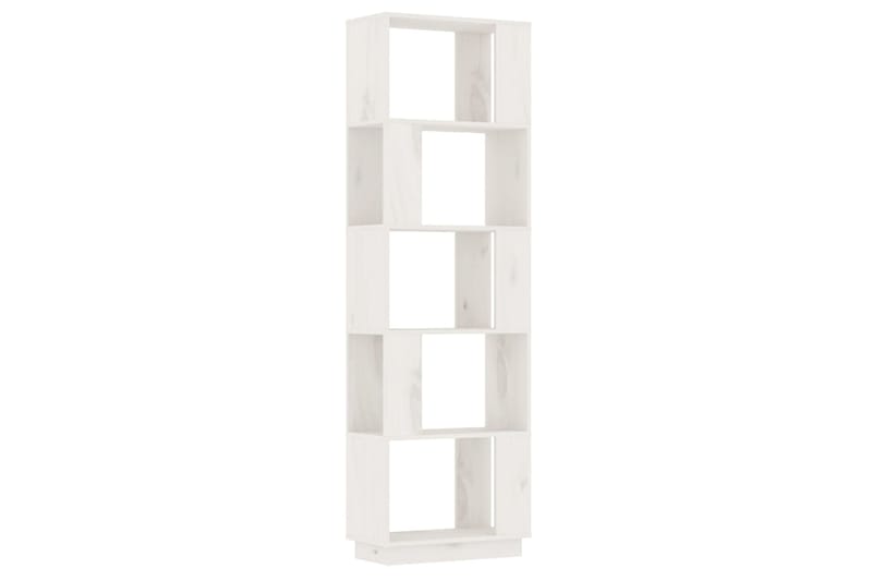 beBasic Kirjahylly/tilanjakaja valkoinen 51x25x163,5 cm täysi mänty - Valkoinen - Säilytys - Hylly - Kirjahylly