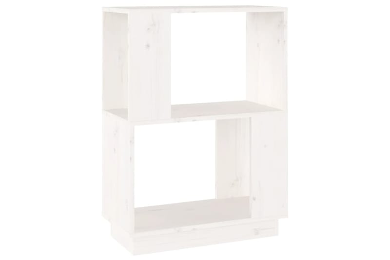 beBasic Kirjahylly/tilanjakaja valkoinen 51x25x70 cm täysi mänty - Valkoinen - Säilytys - Hylly - Kirjahylly