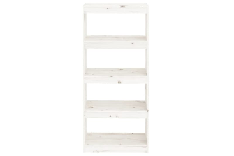 beBasic Kirjahylly/tilanjakaja valkoinen 60x30x135,5 cm täysi mänty - Valkoinen - Säilytys - Hylly - Kirjahylly