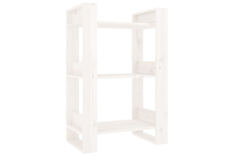 beBasic Kirjahylly/tilanjakaja valkoinen 60x35x91 cm täysi mänty - Valkoinen - Säilytys - Hylly - Kirjahylly
