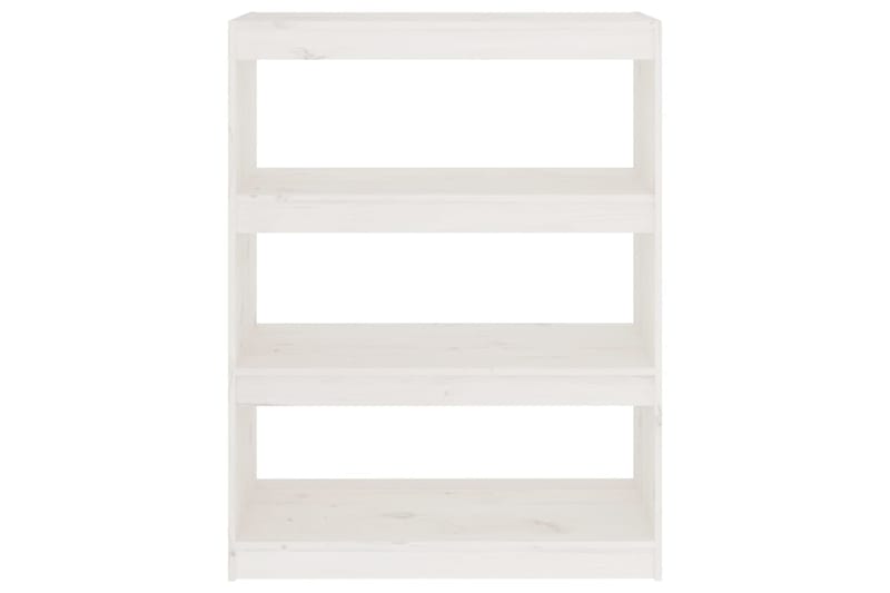 beBasic Kirjahylly/tilanjakaja valkoinen 80x30x103,5 cm täysi mänty - Valkoinen - Säilytys - Hylly - Kirjahylly