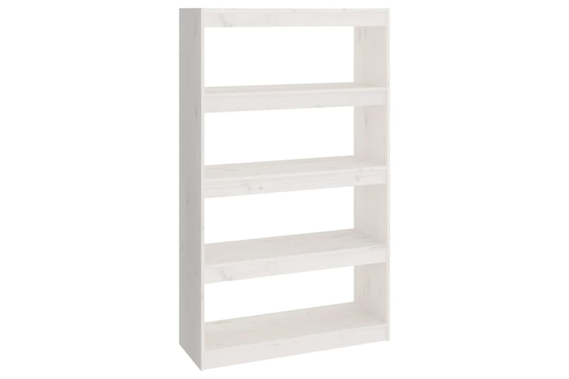 beBasic Kirjahylly/tilanjakaja valkoinen 80x30x135,5 cm täysi mänty - Valkoinen - Säilytys - Hylly - Kirjahylly
