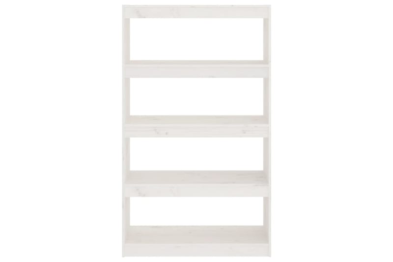 beBasic Kirjahylly/tilanjakaja valkoinen 80x30x135,5 cm täysi mänty - Valkoinen - Säilytys - Hylly - Kirjahylly