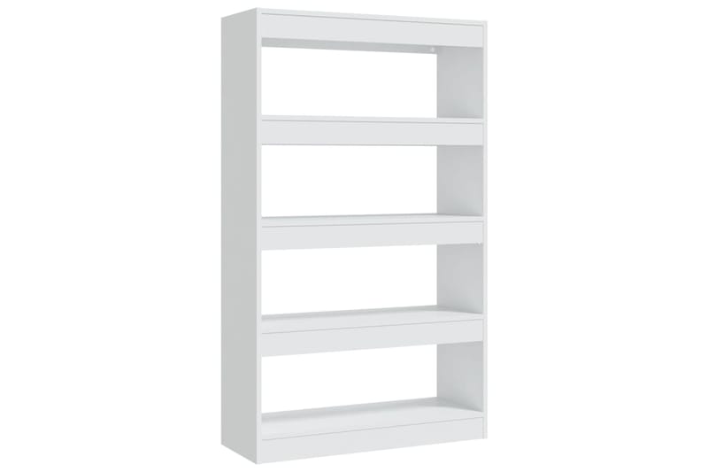 beBasic Kirjahylly/tilanjakaja valkoinen 80x30x135 cm lastulevy - Valkoinen - Säilytys - Hylly - Kirjahylly