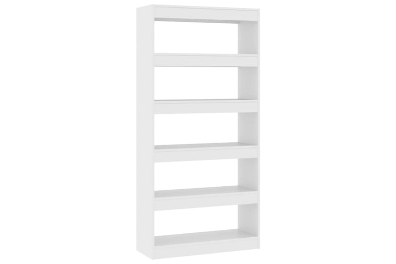 beBasic Kirjahylly/tilanjakaja valkoinen 80x30x166 cm lastulevy - Valkoinen - Säilytys - Hylly - Kirjahylly