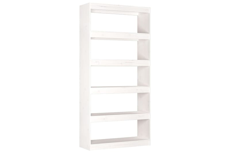 beBasic Kirjahylly/tilanjakaja valkoinen 80x30x167,4 cm täysi mänty - Valkoinen - Säilytys - Hylly - Kirjahylly