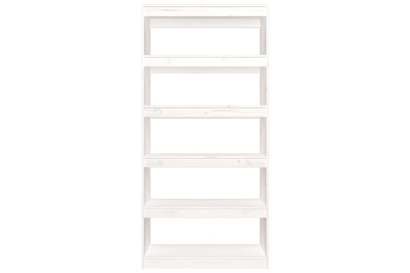 beBasic Kirjahylly/tilanjakaja valkoinen 80x30x167,4 cm täysi mänty - Valkoinen - Säilytys - Hylly - Kirjahylly