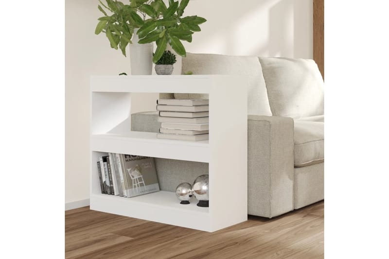 beBasic Kirjahylly/tilanjakaja valkoinen 80x30x72 cm - Valkoinen - Säilytys - Hylly - Kirjahylly