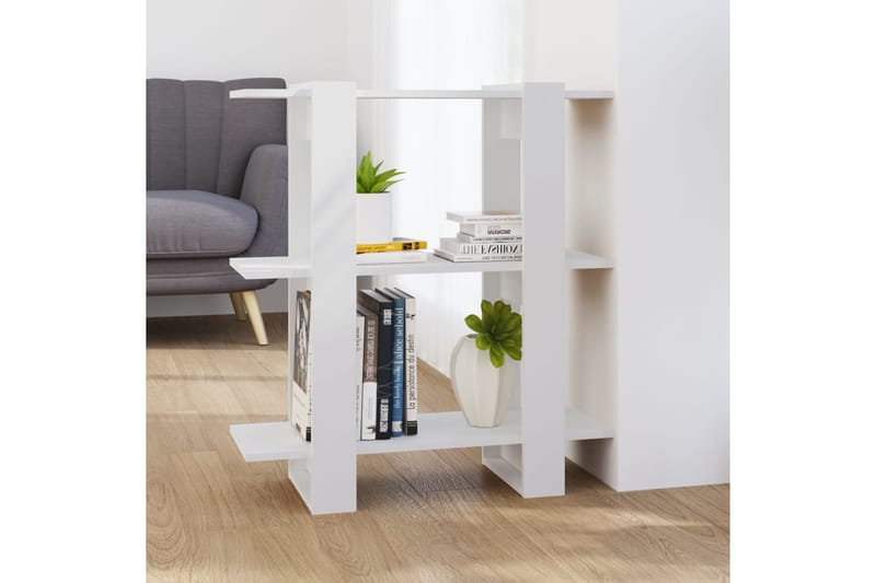 beBasic Kirjahylly/tilanjakaja valkoinen 80x30x87 cm - Valkoinen - Säilytys - Hylly - Kirjahylly