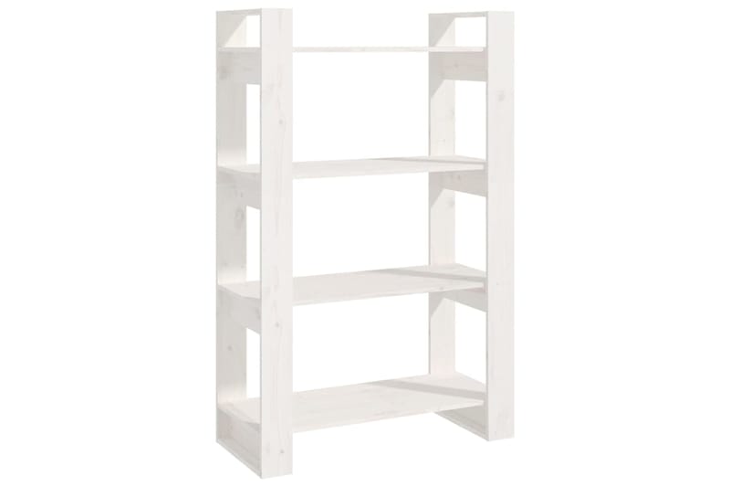 beBasic Kirjahylly/tilanjakaja valkoinen 80x35x125 cm täysi mänty - Valkoinen - Säilytys - Hylly - Kirjahylly
