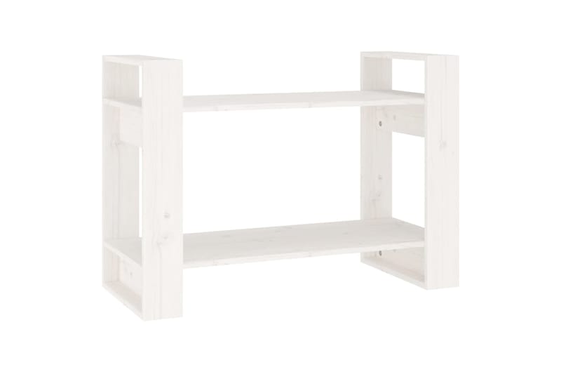 beBasic Kirjahylly/tilanjakaja valkoinen 80x35x56,5 cm täysi mänty - Valkoinen - Säilytys - Hylly - Kirjahylly