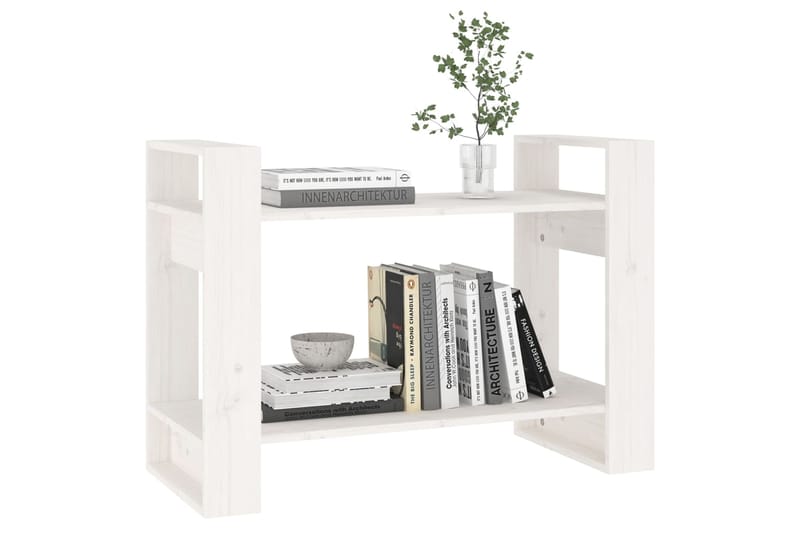 beBasic Kirjahylly/tilanjakaja valkoinen 80x35x56,5 cm täysi mänty - Valkoinen - Säilytys - Hylly - Kirjahylly