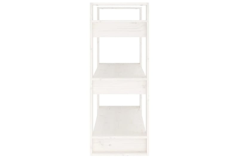beBasic Kirjahylly/tilanjakaja valkoinen 80x35x91 cm täysi mänty - Valkoinen - Säilytys - Hylly - Kirjahylly