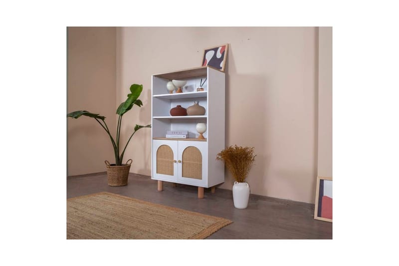Bohem Kirjahylly 90 cm - Valkoinen - Säilytys - Hylly - Kirjahylly