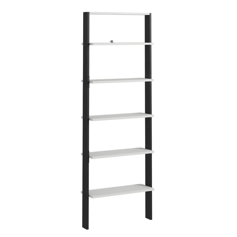 Branik kirjahylly 61x180x25 cm, Anthracite/Valkoinen