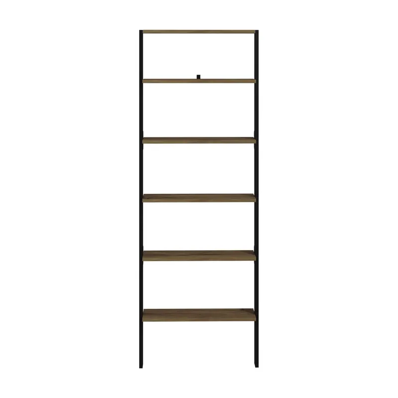 Branik kirjahylly 61x180x25 cm - Antrasiitti ja antiikkipähkinä - Säilytys - Hylly - Kirjahylly