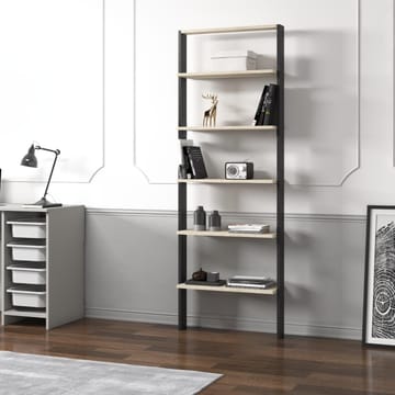 Branik kirjahylly 61x180x25 cm - Travertiini/Antrasiitti - Säilytys - Hylly - Kirjahylly