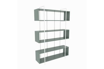 Bruti kirjahylly 120 cm maalattua puuta - Salviansävyinen vihreä - Säilytys - Hylly - Kirjahylly