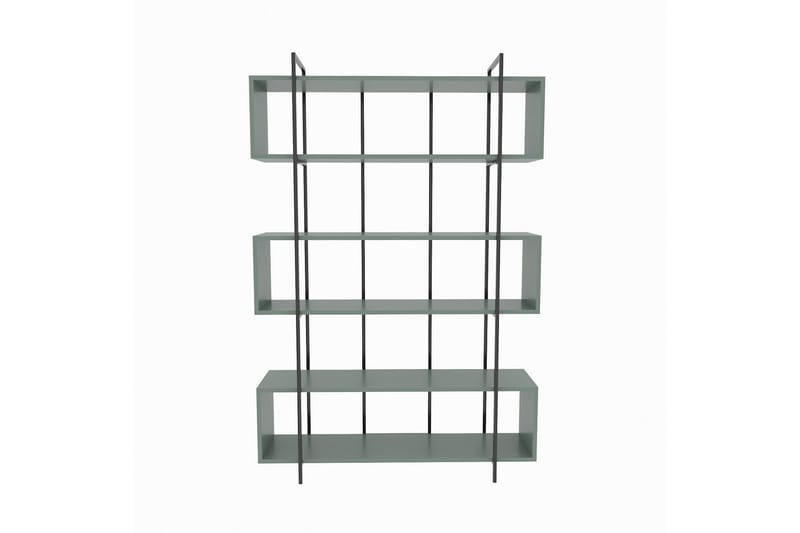 Bruti kirjahylly 120 cm maalattua puuta - Musta - Säilytys - Hylly - Kirjahylly