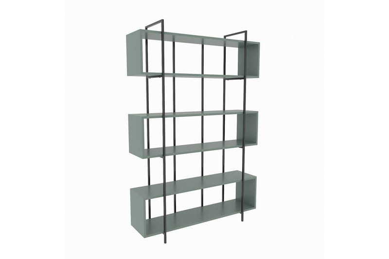 Bruti kirjahylly 120 cm maalattua puuta - Musta - Säilytys - Hylly - Kirjahylly