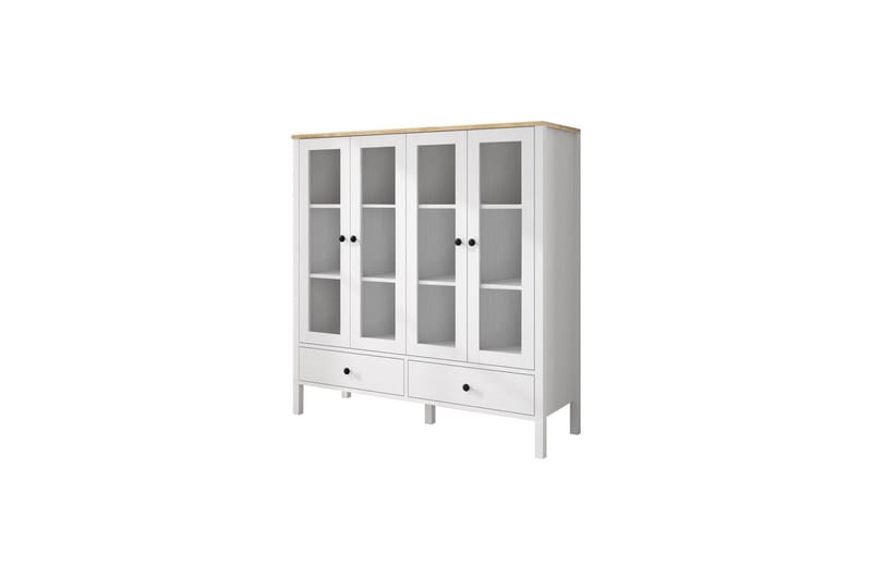 Cadrel Kirjahylly 130 cm, Luonnollinen/Valkoinen