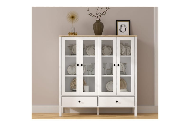 Cadrel Kirjahylly 130 cm - Luonnollinen/Valkoinen - Säilytys - Hylly - Kirjahylly