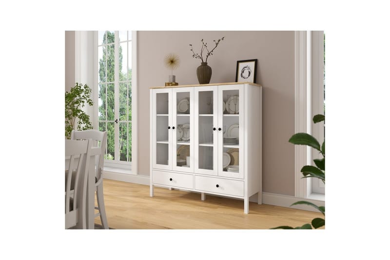 Cadrel Kirjahylly 130 cm - Luonnollinen/Valkoinen - Säilytys - Hylly - Kirjahylly