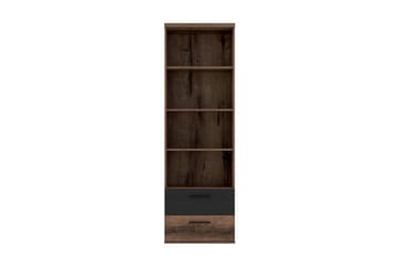 Cannop kirjahylly 60 cm tummaa puuta - Tummanruskea tammijäljitelmä - Säilytys - Hylly - Kirjahylly