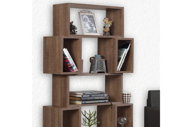Comfortale kirjahylly 84 cm pähkinä - Ruskea - Säilytys - Hylly - Kirjahylly