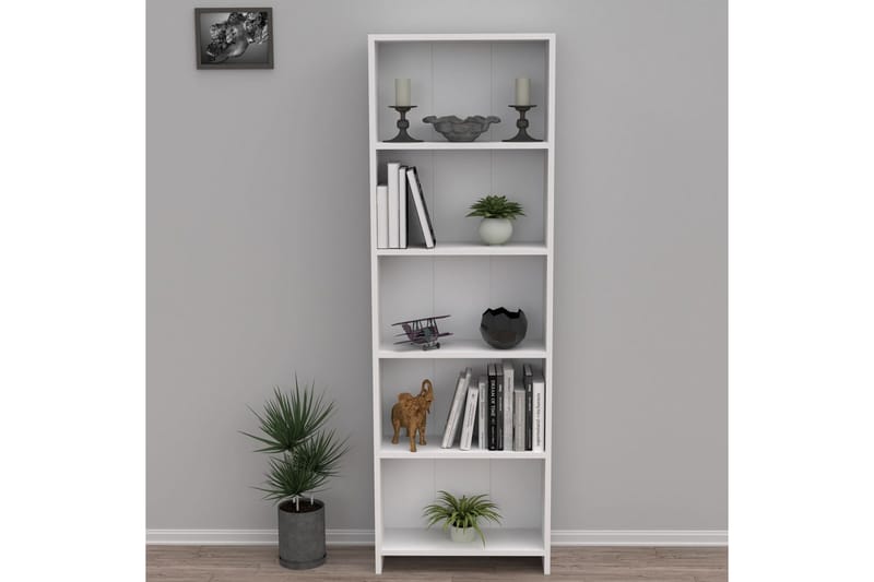 Crala Kirjahylly 56 cm - Valkoinen - Säilytys - Hylly - Kirjahylly