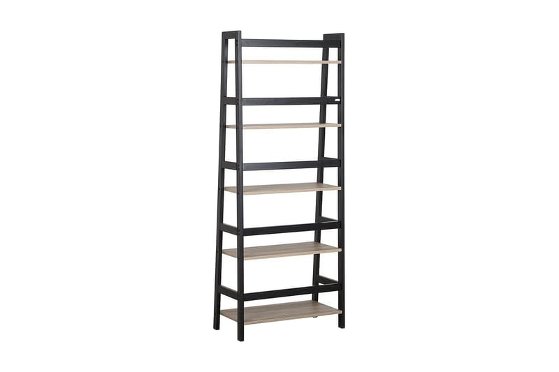 Croydon kirjahylly 64 cm puuta metallirungolla, Vaaleanruskea