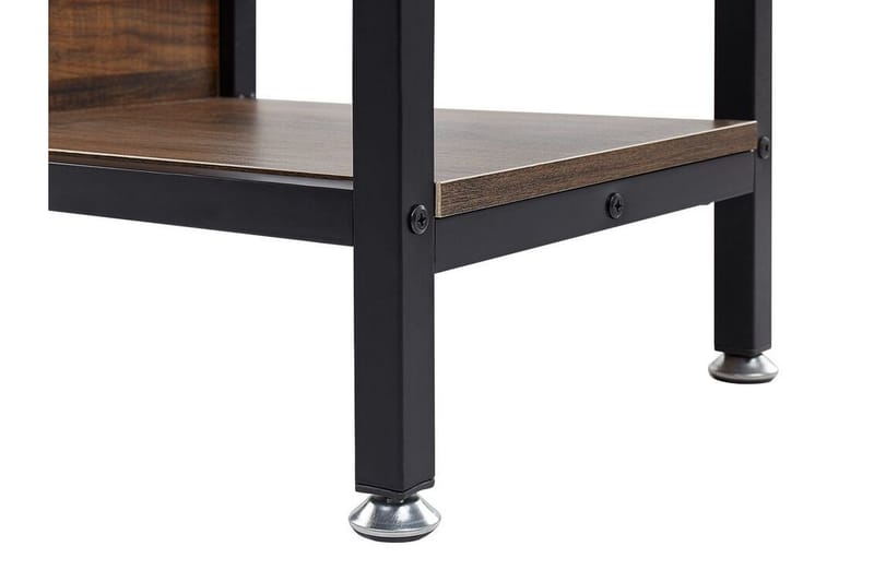 Daven kirjahylly 115 cm puuta metallirunko - Ruskea - Säilytys - Hylly - Kirjahylly
