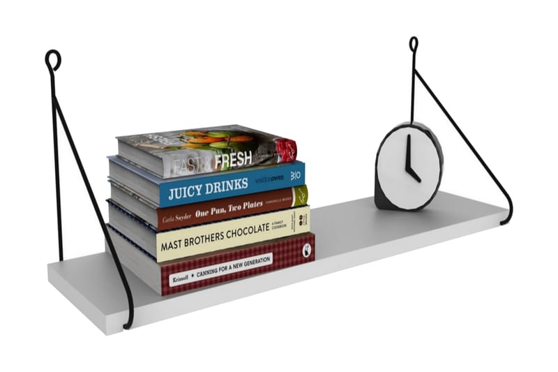 Decormet Seinähylly - Valkoinen/Harmaa - Säilytys - Hylly - Seinähylly