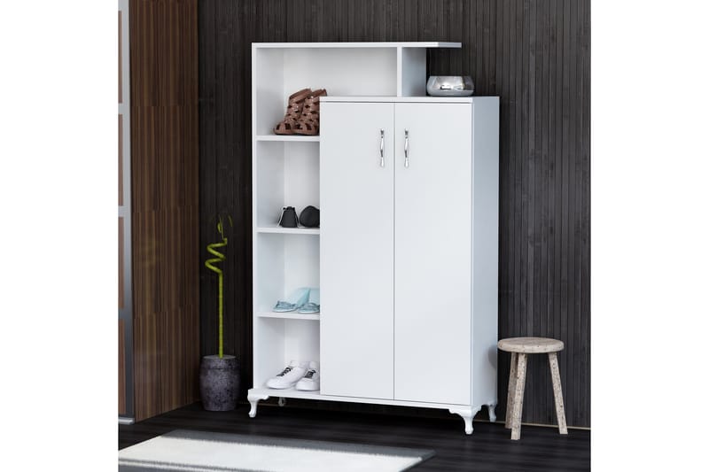 Decorotika kirjahylly 90 cm maalattua puuta - Valkoinen - Säilytys - Hylly - Kirjahylly