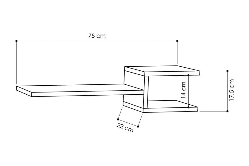 Decorta Seinähylly - Valkoinen - Säilytys - Hylly - Seinähylly