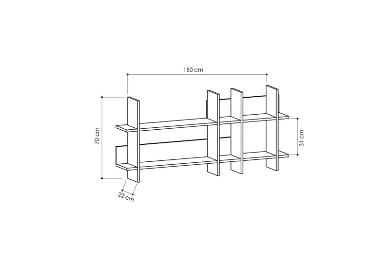 Decorta Seinähylly - Säilytys - Hylly - Seinähylly