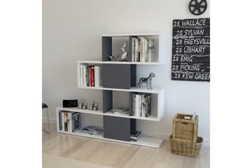 Desgrar kirjahylly 120x109 cm maalattua puuta - Valkoinen - Säilytys - Hylly - Kirjahylly
