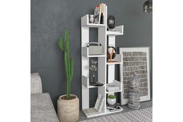 Desgrar kirjahylly 50x173 cm maalattu puu - Valkoinen - Säilytys - Hylly - Kirjahylly