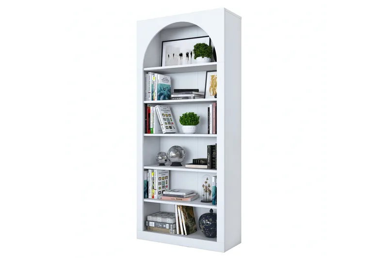 Eimar Kirjahylly 80 cm - Valkoinen - Säilytys - Hylly - Kirjahylly