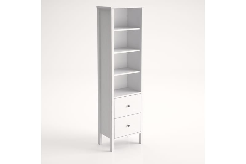 Elspet Kirjahylly 80 cm - Ruskea/Valkoinen - Säilytys - Hylly - Kirjahylly