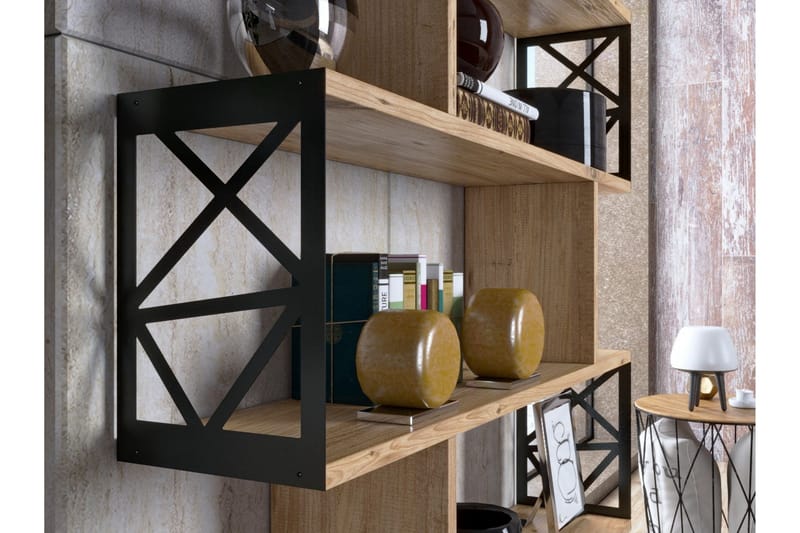 Elspet Kirjahylly 90 cm - Ruskea - Säilytys - Hylly - Kirjahylly