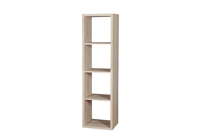 Franzine kirjahylly 41 cm maalattua puuta tammenjäljitelmällä, Beige