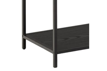 Hartsoe kirjahylly 135 cm metallia puulevyllä - Musta - Säilytys - Hylly - Kirjahylly