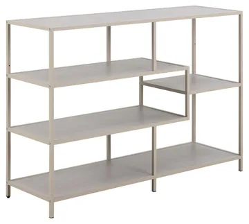 Hasslevik kirjahylly 114 cm - Harmaa - Säilytys - Hylly - Kirjahylly