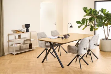 Hasslevik kirjahylly 114 cm - Harmaa - Säilytys - Hylly - Kirjahylly