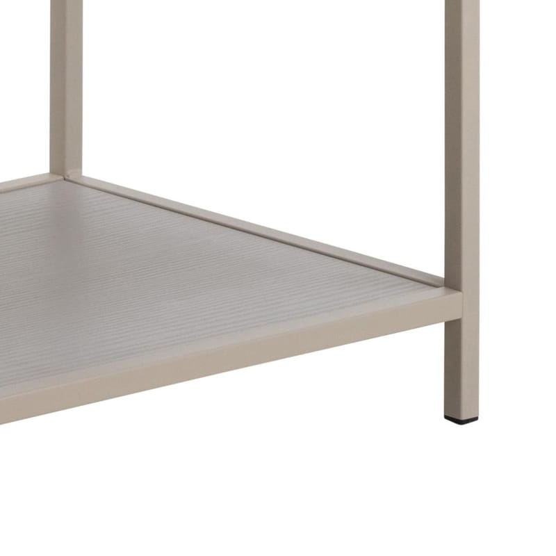 Hasslevik kirjahylly 114 cm metallia puulevyllä - Hiekanbeige - Säilytys - Hylly - Kirjahylly