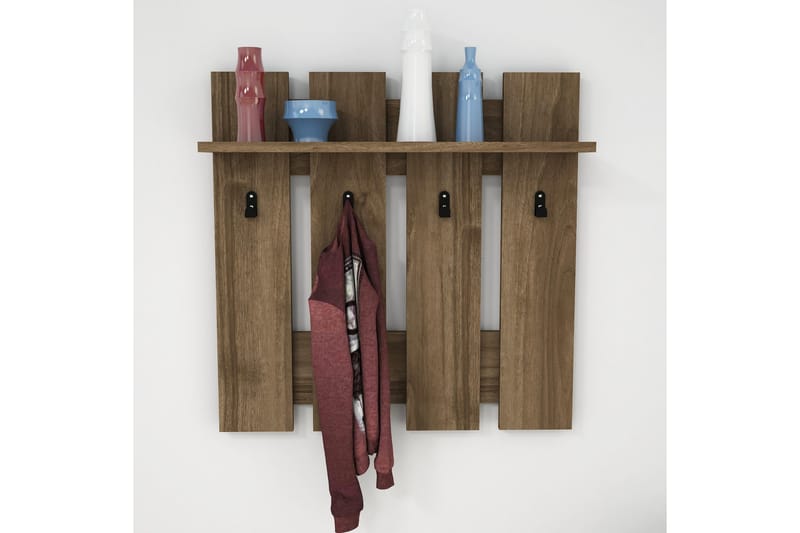 Hattuhylly Carinaro 70x18 cm - Tummanruskea - Säilytys - Hylly - Hattuhylly