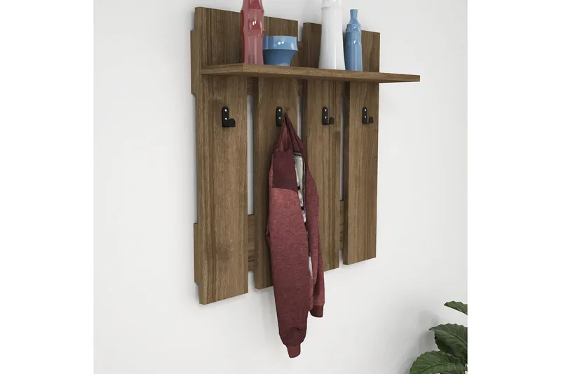 Hattuhylly Carinaro 70x18 cm - Tummanruskea - Säilytys - Hylly - Hattuhylly