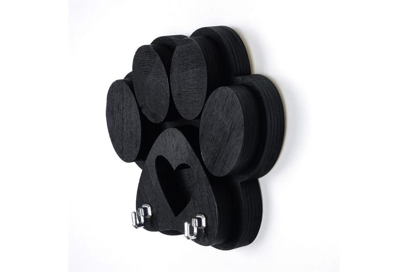 Hattuhylly Furbaby 17x4 cm - Musta - Säilytys - Hylly - Hattuhylly